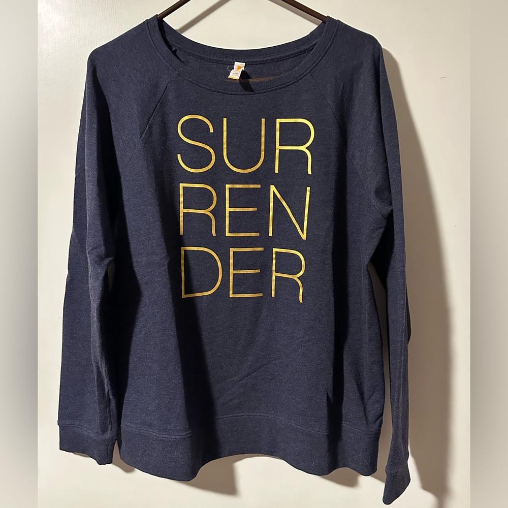 Lucy Navy Blue Graphic Sweatshirt